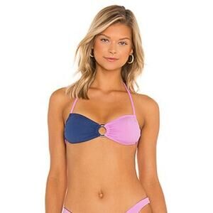 L*Space Freddie Bikini Top in Raspberry Blue Size XL